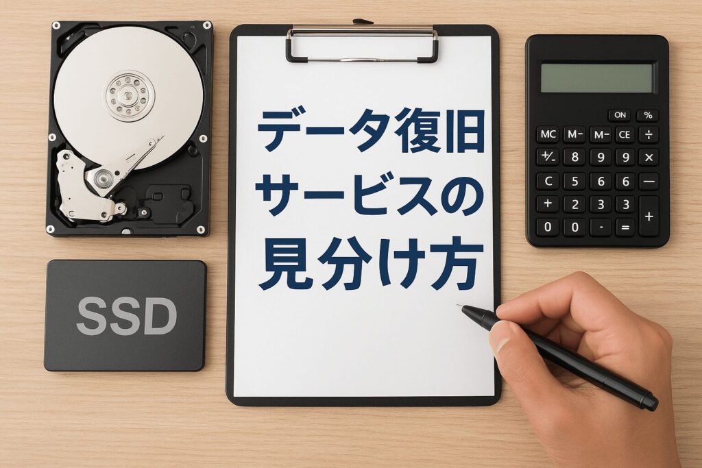 データ復旧サービスの見分け方を